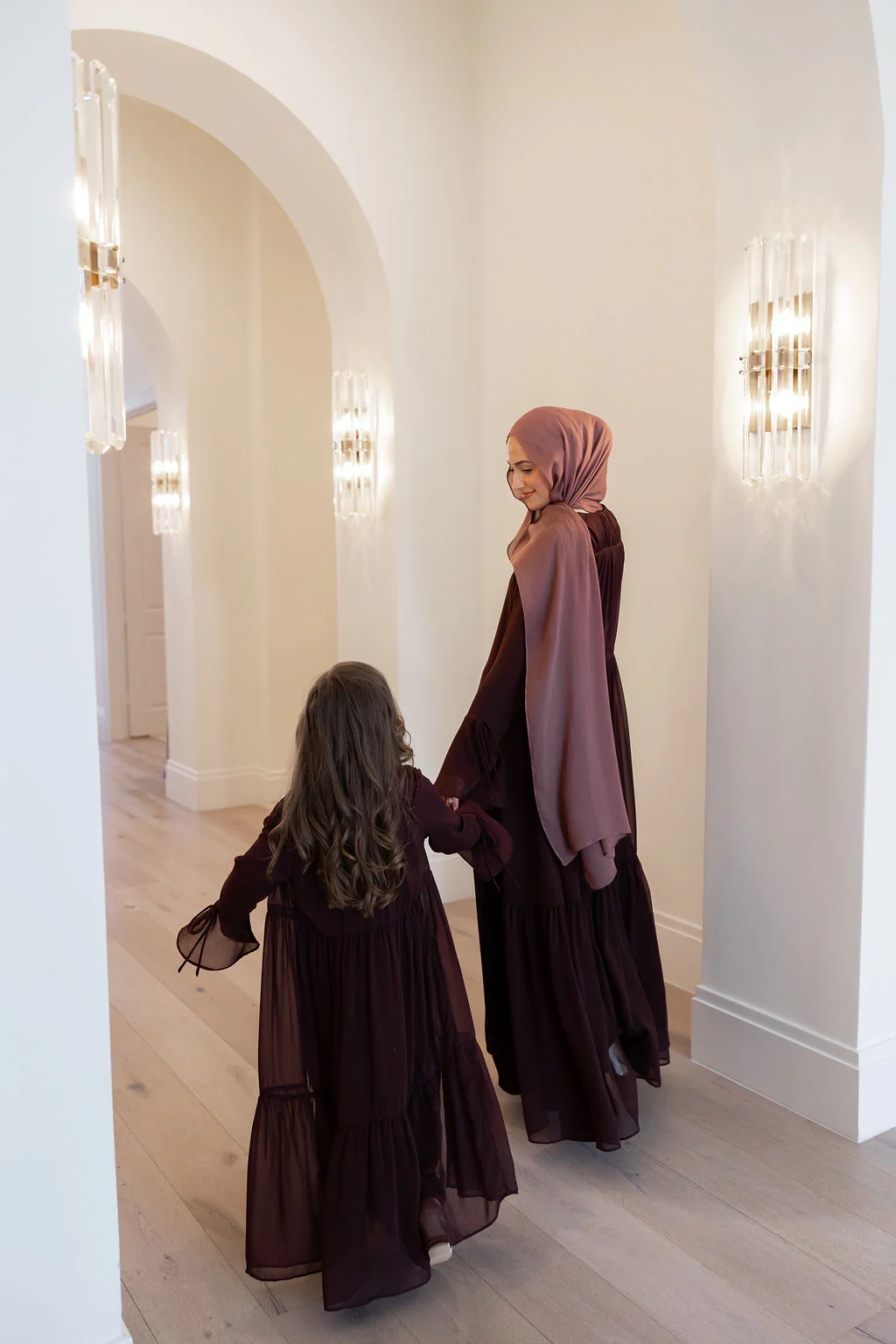 Mini Sofia Abaya Set (Crushed Plum) - Image 8