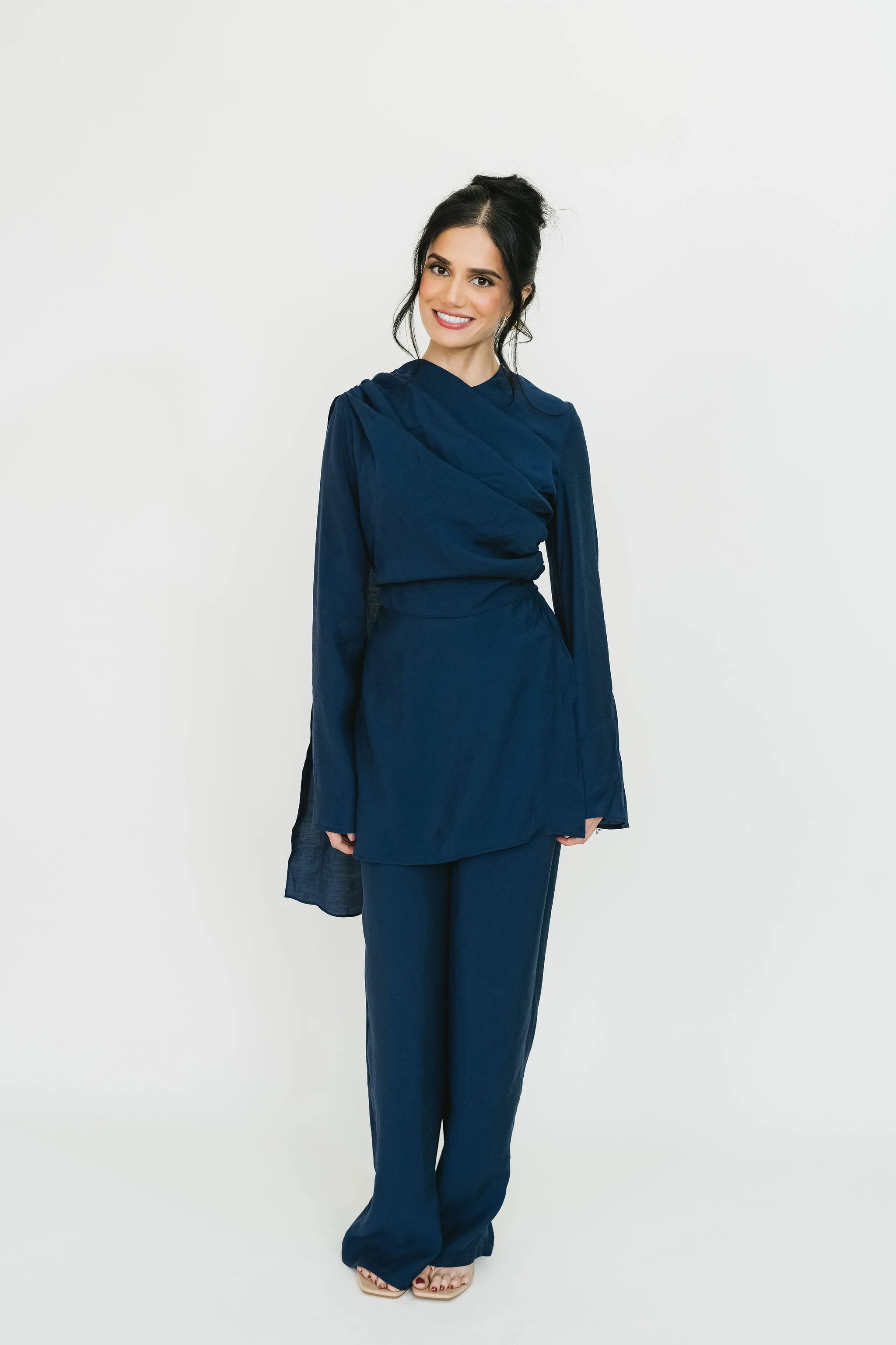 Mira Top & Pant Set (Navy) | SHIPS IN APPROX 3 WEEKS - Image 2