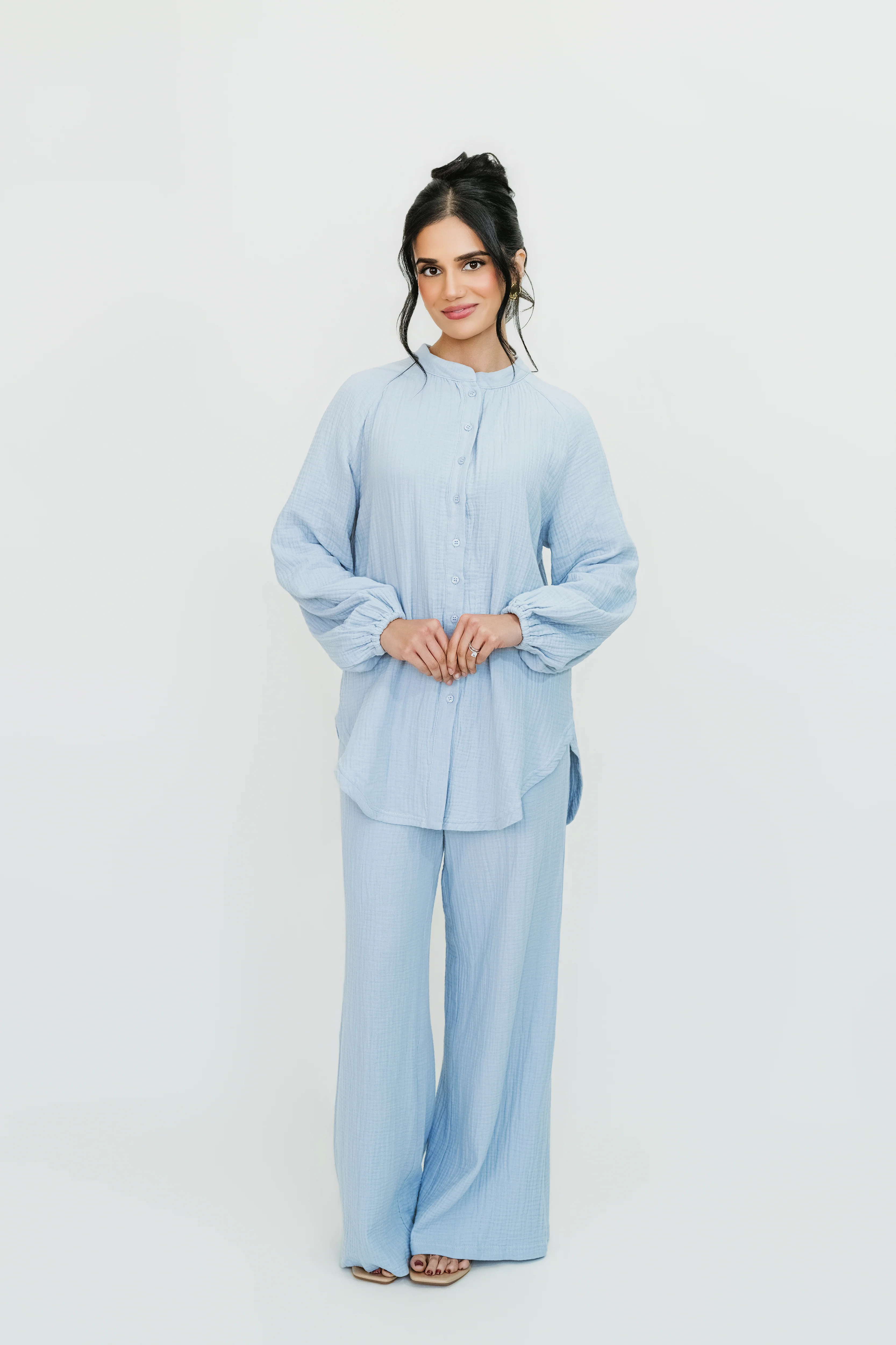 Rima Top & Pant Set (Dusty Blue) - Image 3