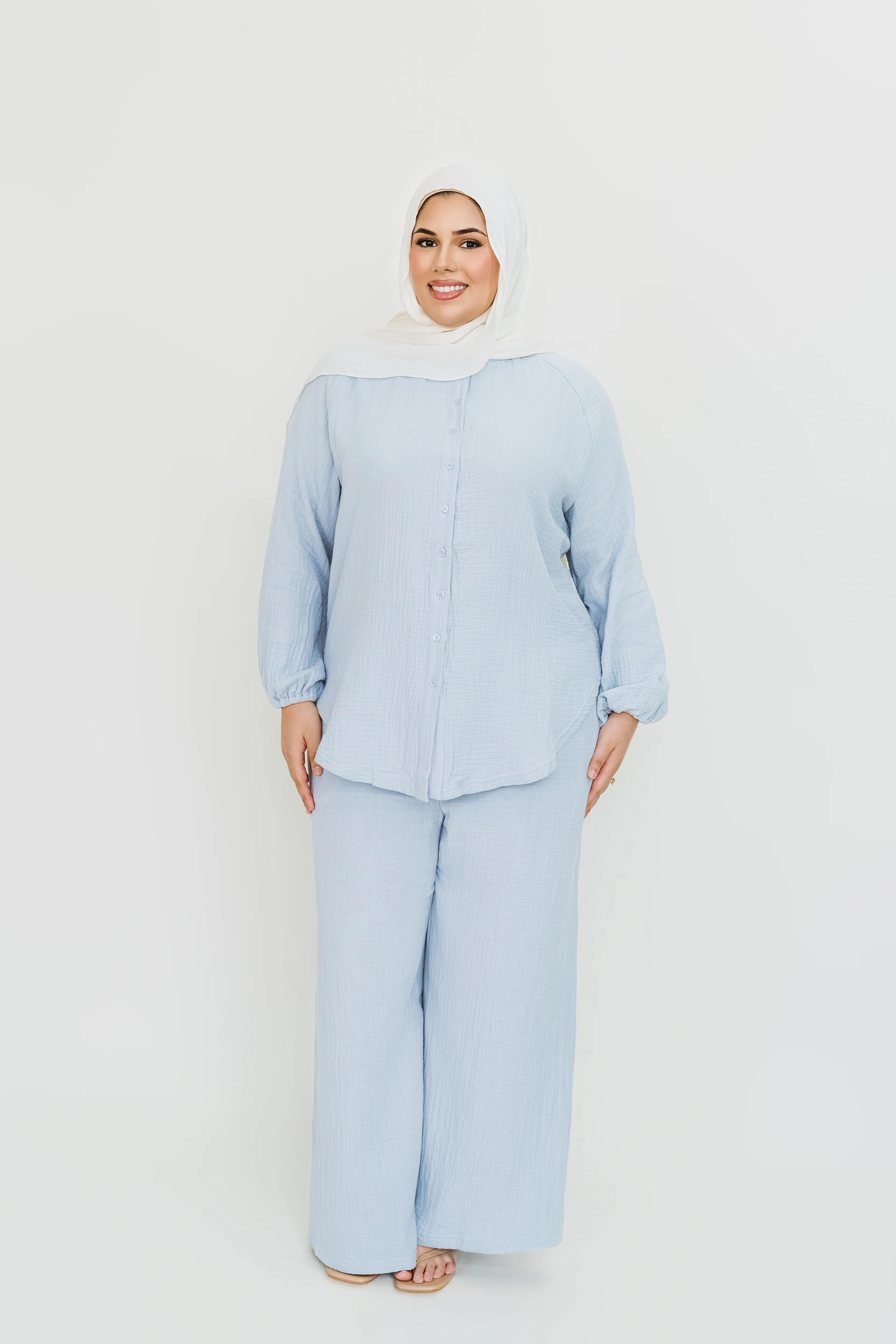 Rima Top & Pant Set (Dusty Blue) - Image 6