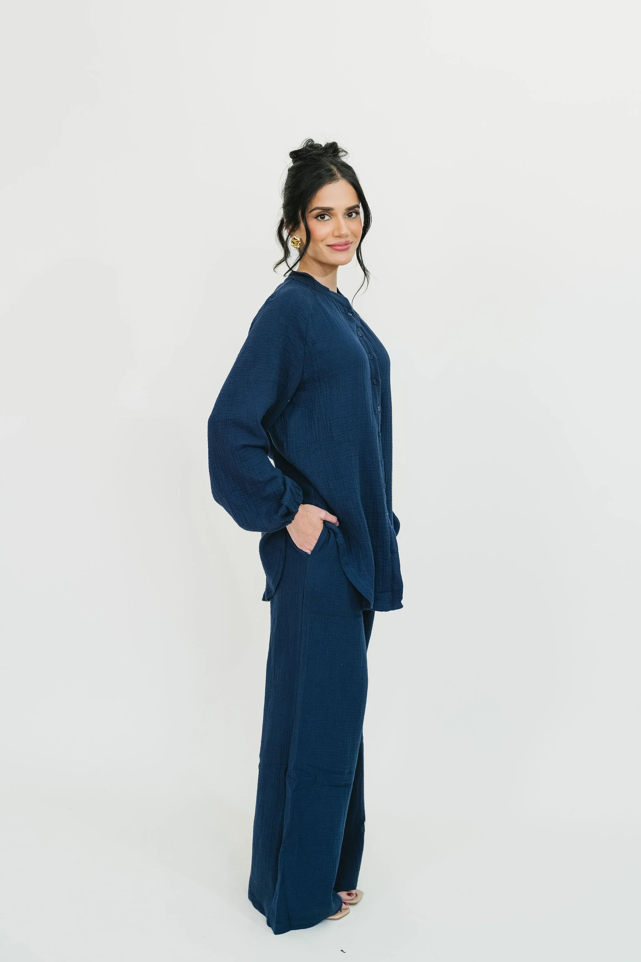 Rima Top & Pant Set (Classic Navy) - Image 3