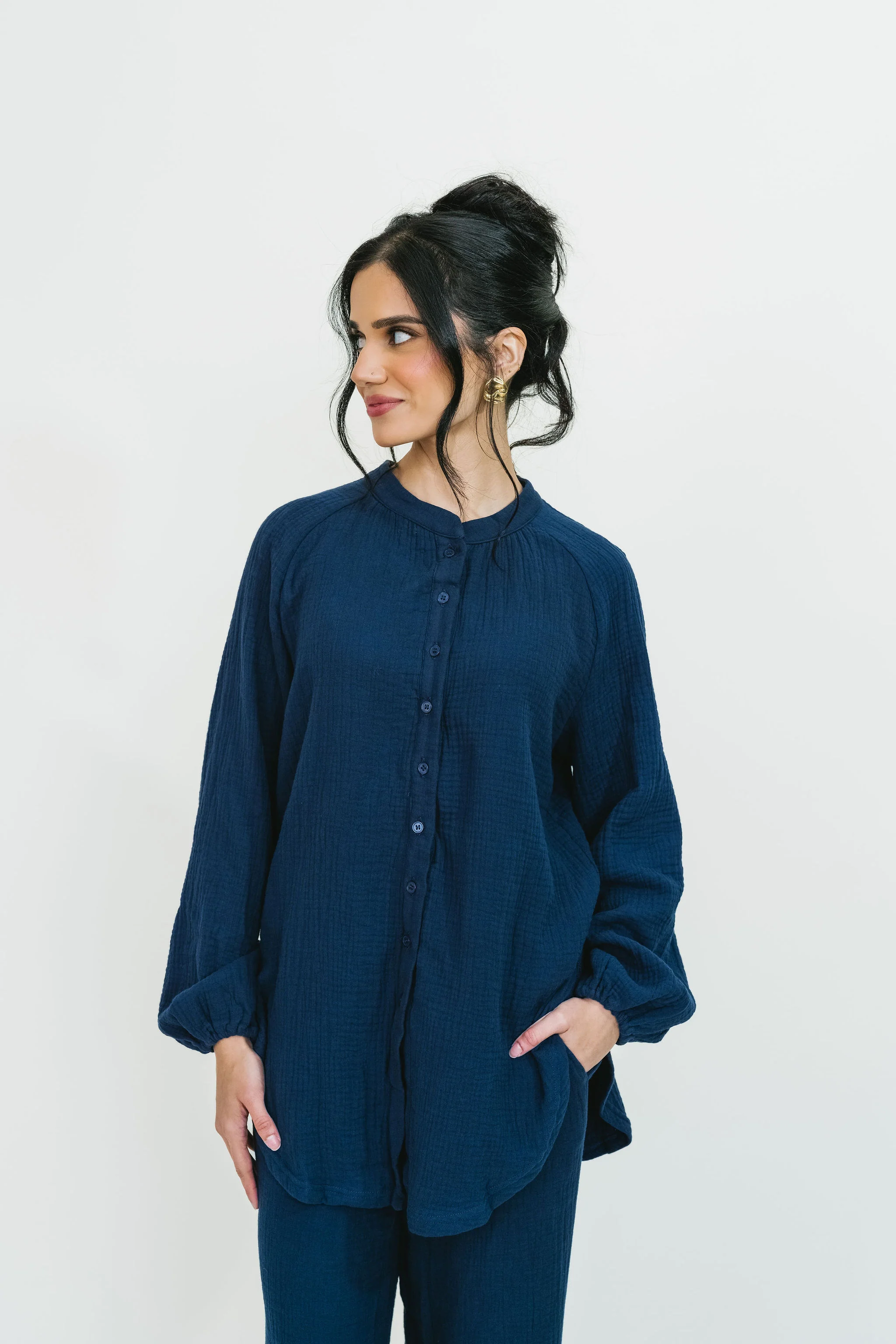 Rima Top & Pant Set (Classic Navy) - Image 4
