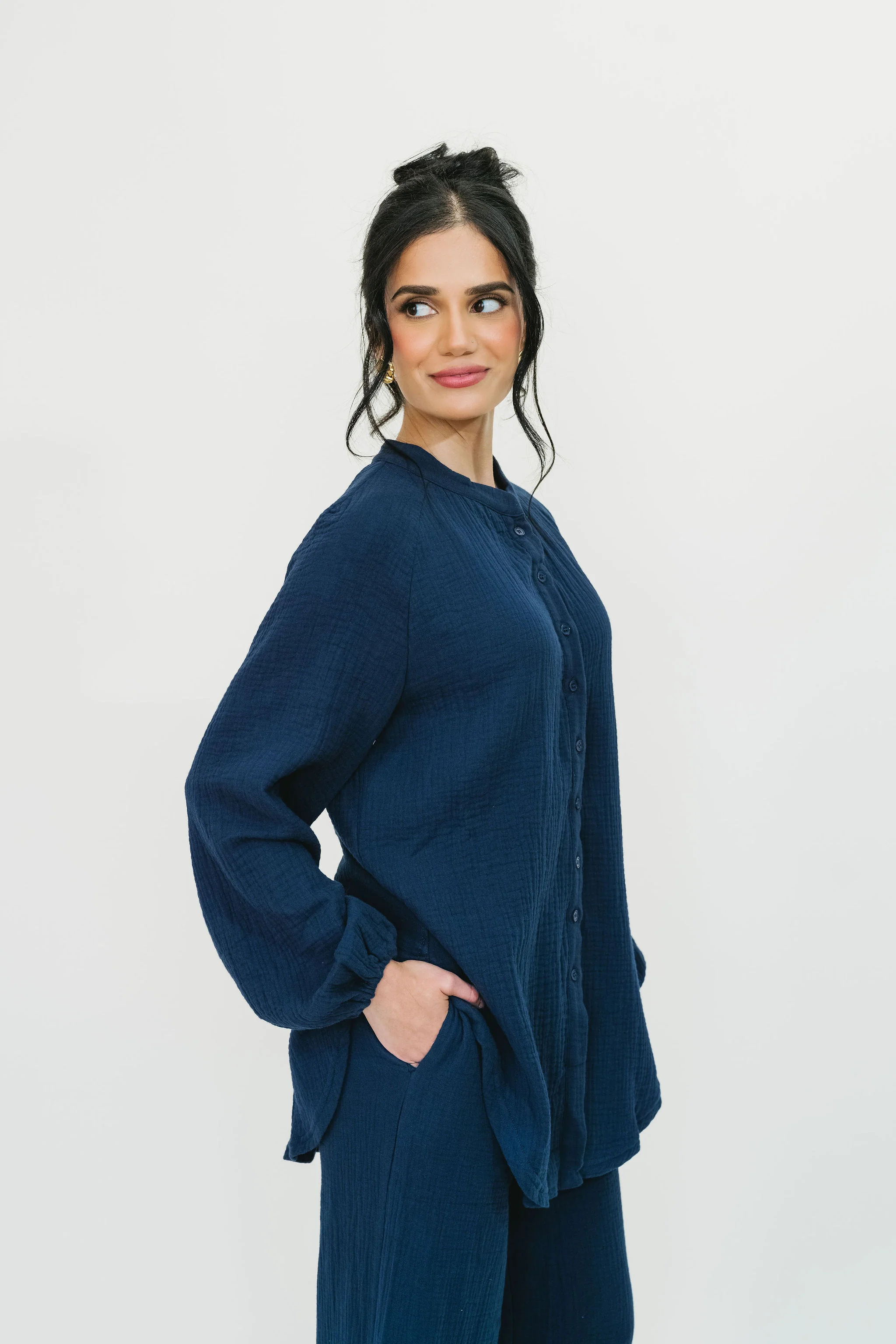 Rima Top & Pant Set (Classic Navy) - Image 5
