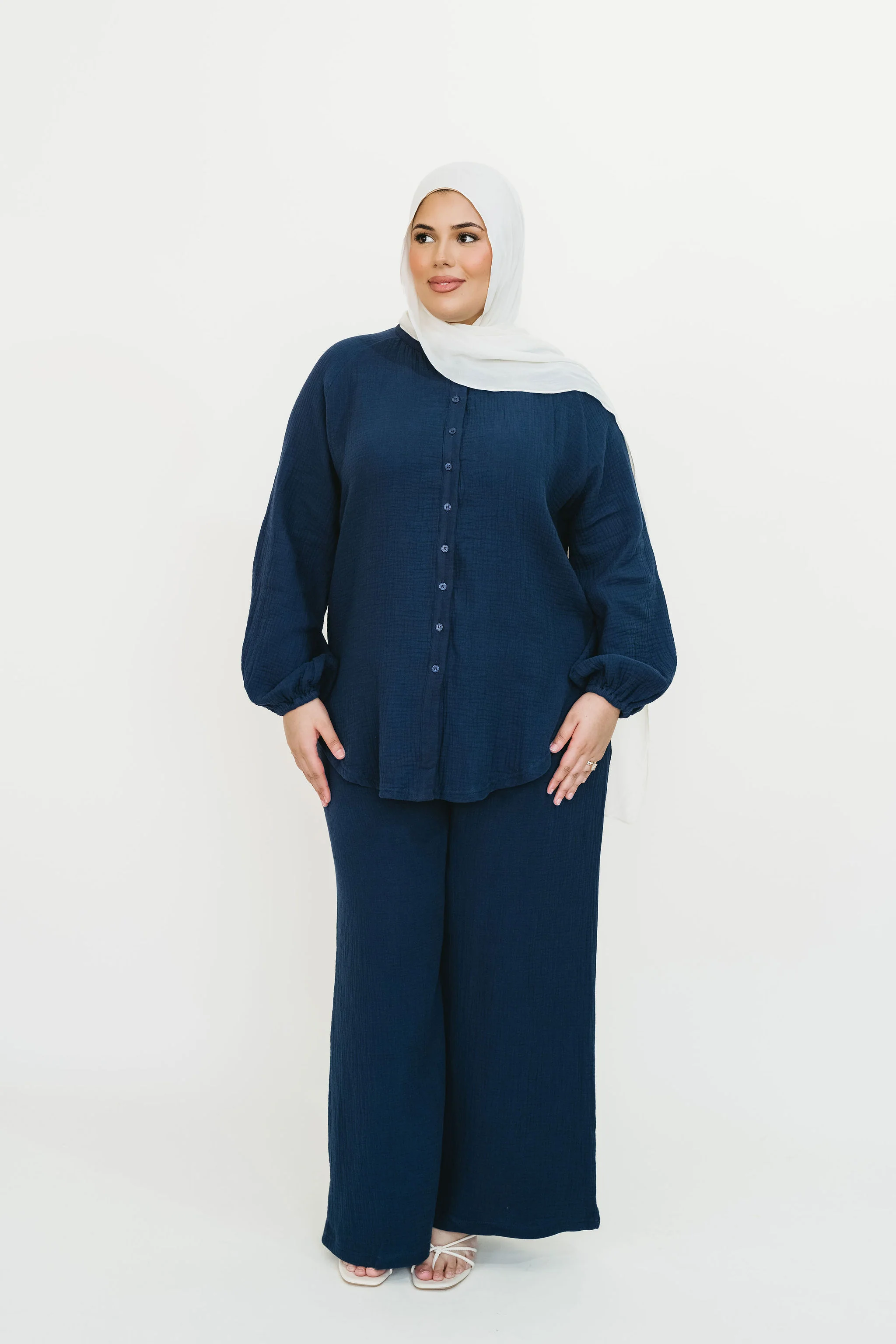 Rima Top & Pant Set (Classic Navy) - Image 7