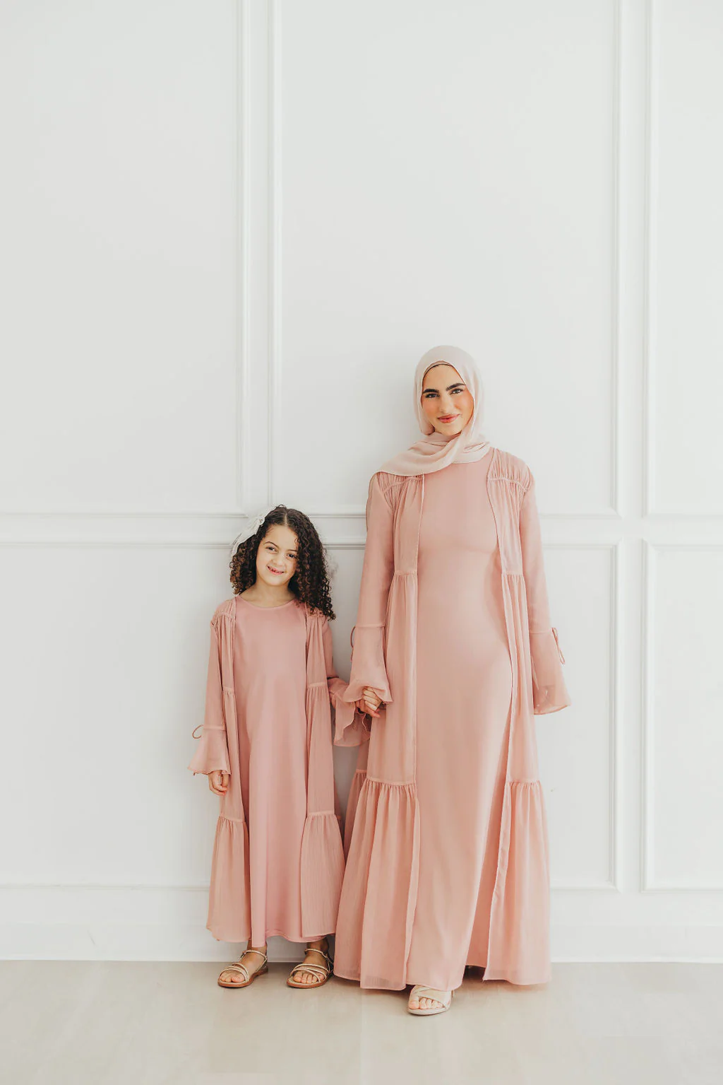 Sofia Girls Abaya Set (Desert Rose) - Image 7